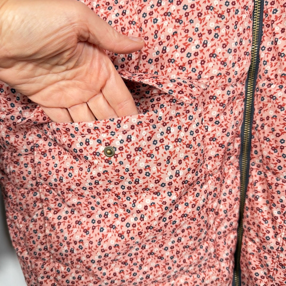 Universal Thread Colorful Patchwork Puffer Jacket… - image 8